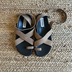 Steve Madden Mira Ankle Wrap Suede Sandal